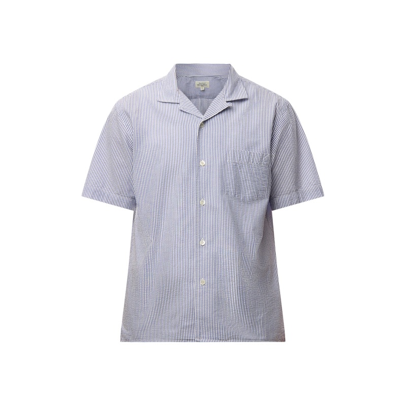Light Seersucker Paul Pat Men Woven Shirt