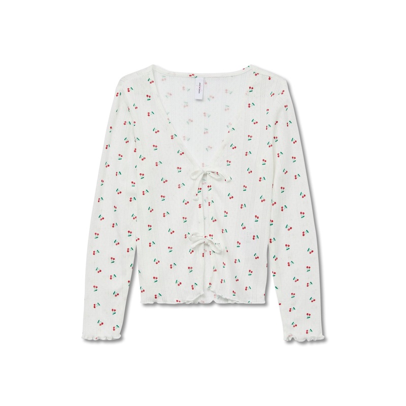 Long Sleeve Cherry Cardigan