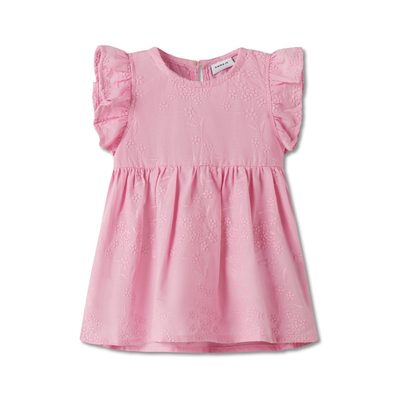 Organic Cotton Ruffle Sleeve Dress