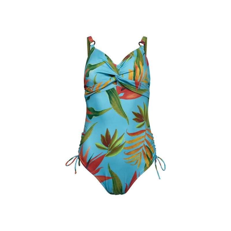 Pichola Under Wired Twist Front Suit With Adjustable Leg