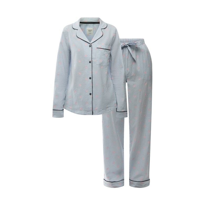 Seersucker Starfish Long Set