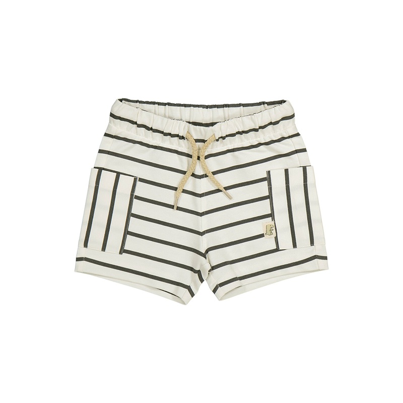 Black & White Stripe Shorts