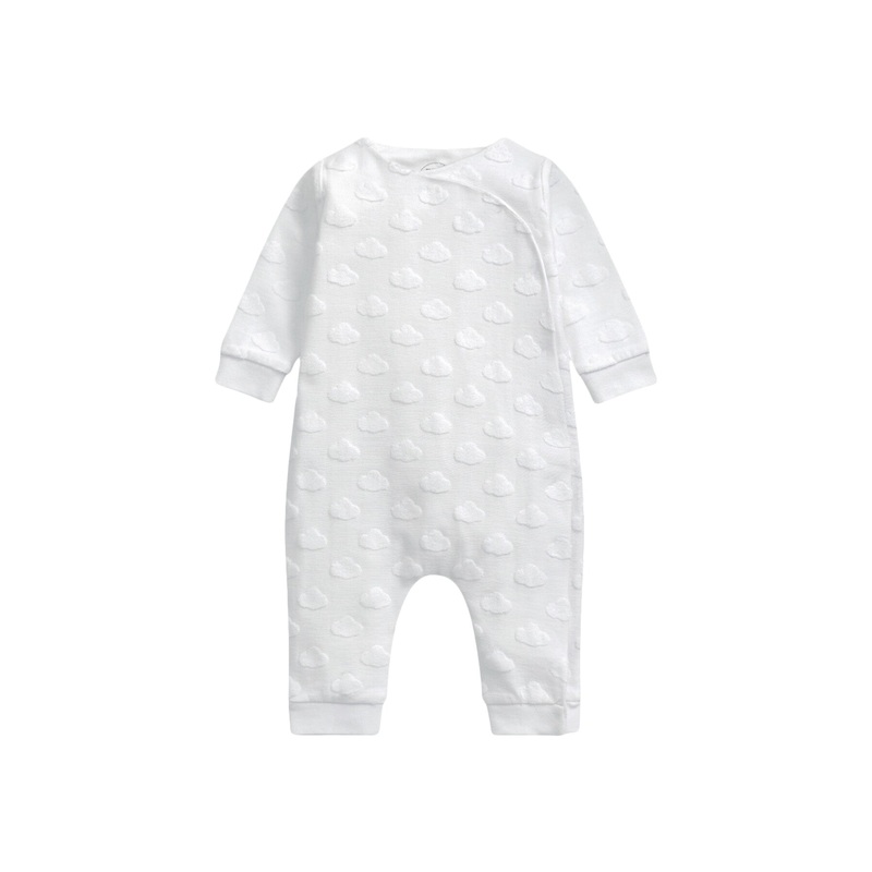 Cloud Jacquard Wrap Romper