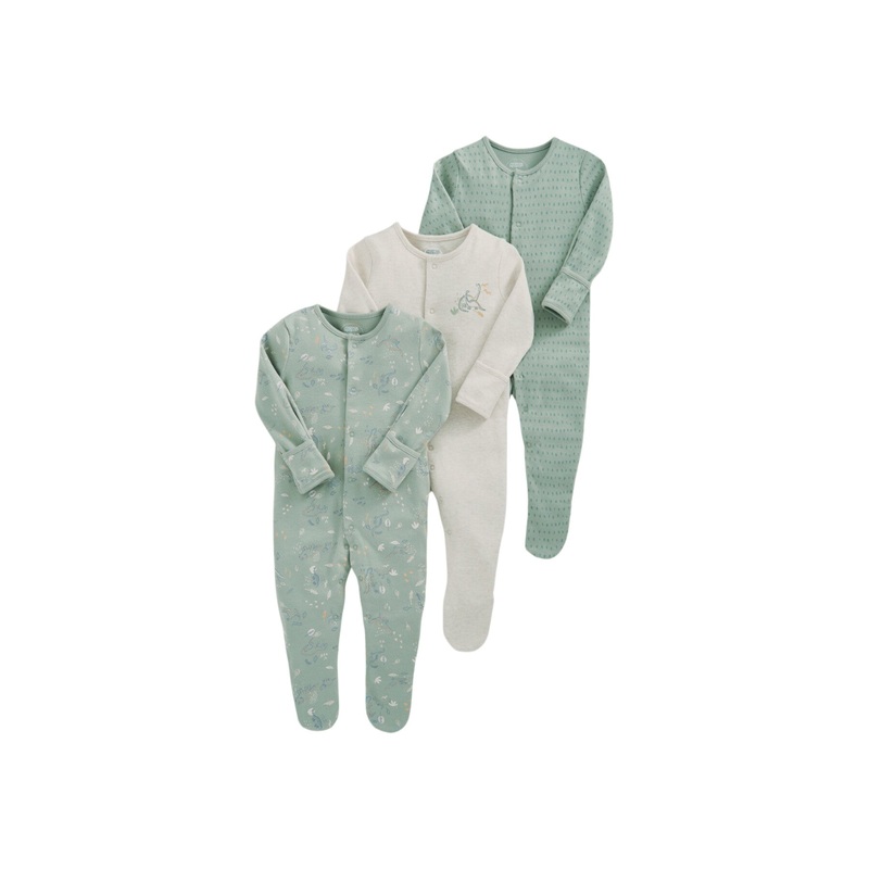 Dino Sleepsuits (Set of 3)