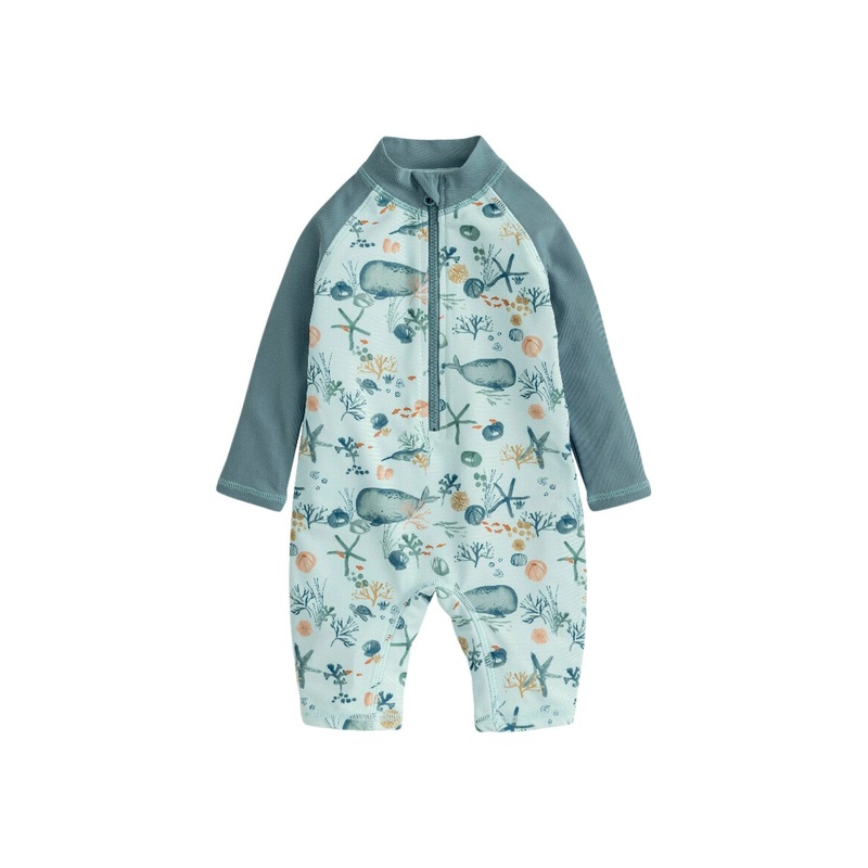 Long Sleeve Whale Print Rashsuit