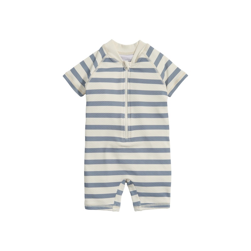 Short Sleeve Rashsuit Swimwear - Stripe