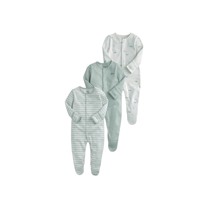 Whale Sleepsuits (Set of 3)
