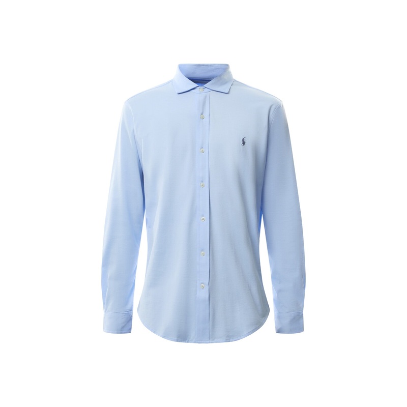 Jersey Spread-Collar Shirt