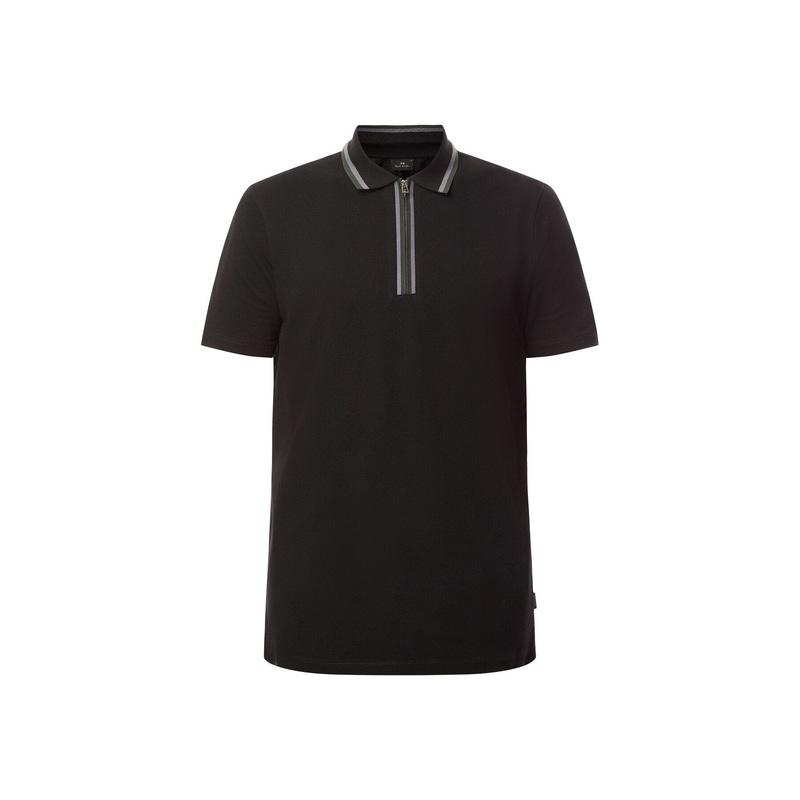 Regular Fit Quarter Zip Polo Shirt
