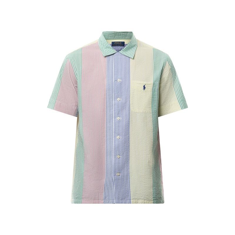 Seersucker Fun Stripe Short Sleeves Shirt
