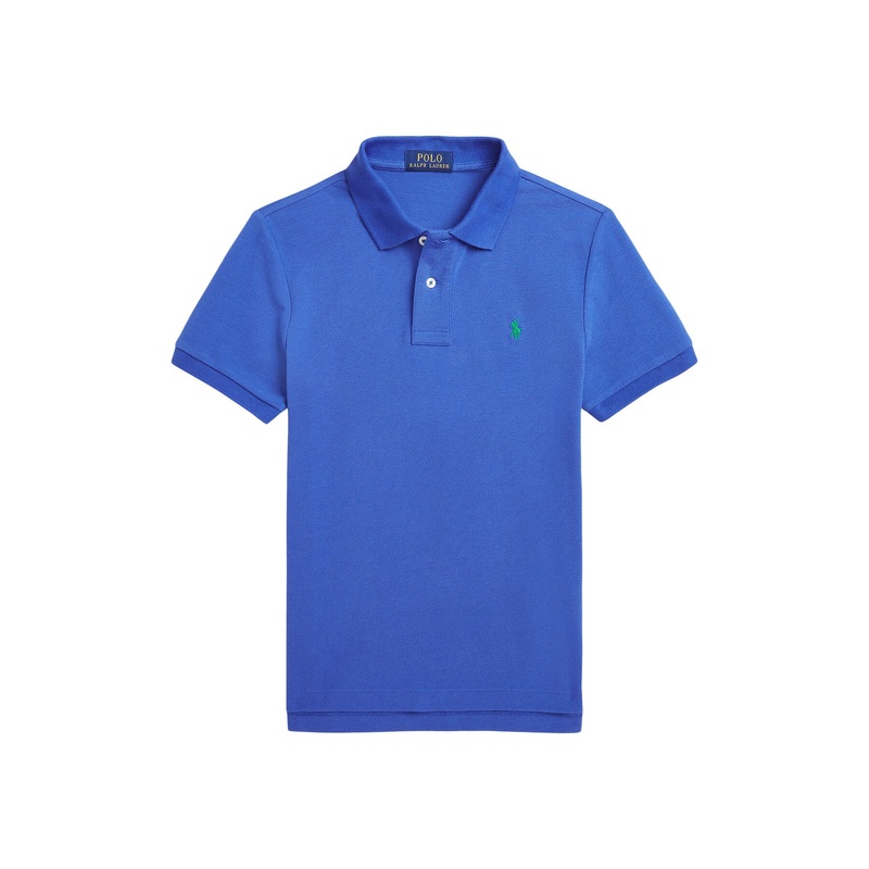 Slim Fit Cotton Mesh Polo