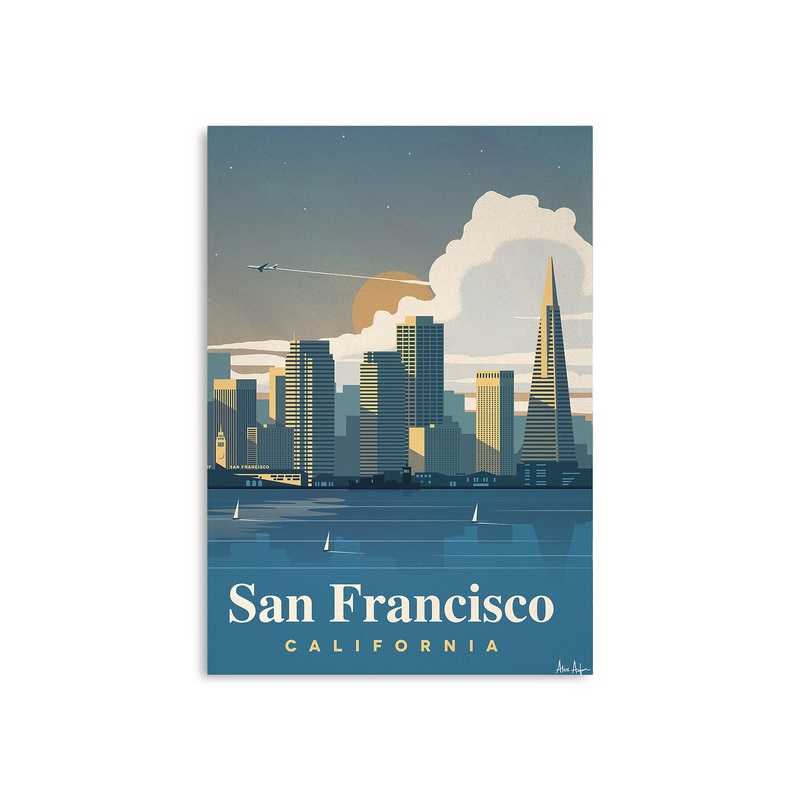 Alex Asfour San Francisco Travel Poster