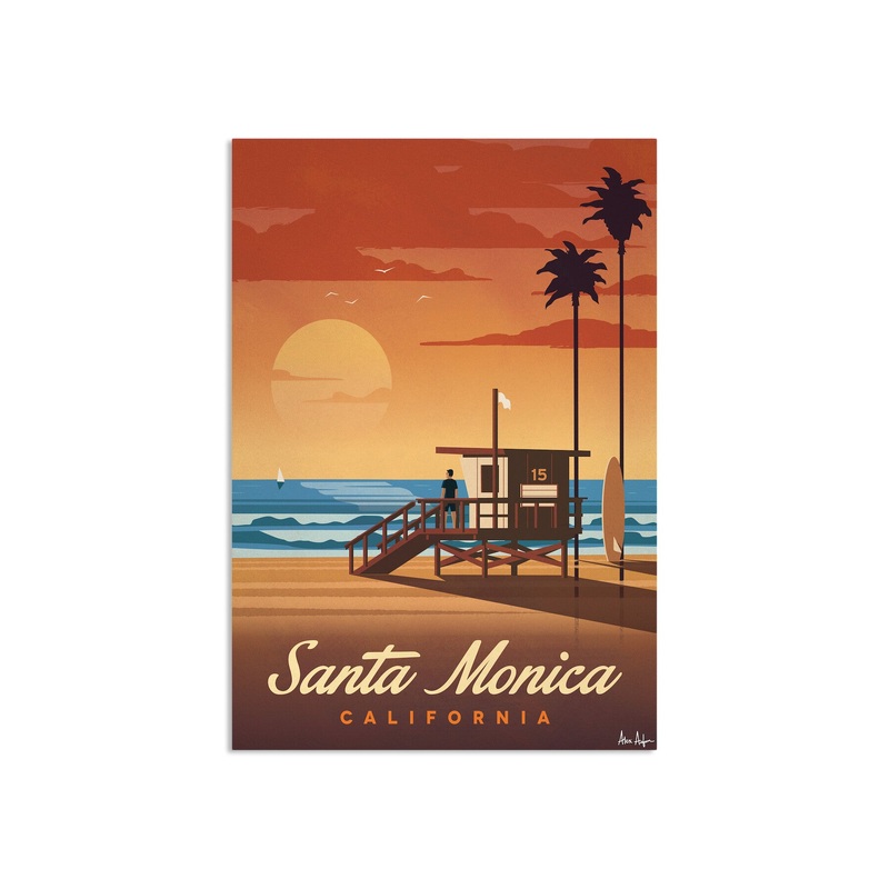 Alex Asfour Santa Monica Poster