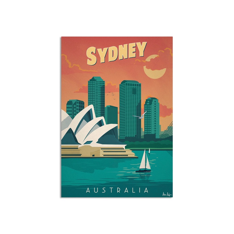 Alex Asfour Sydney Travel Poster