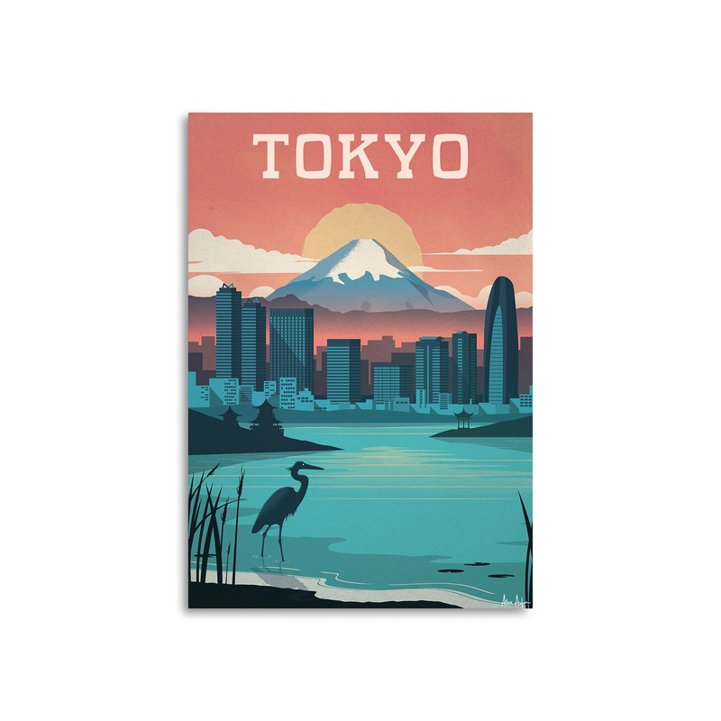 Alex Asfour Tokyo Travel Poster