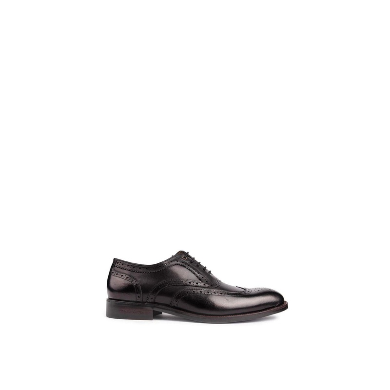Barn Owl Brogue Shoes Black