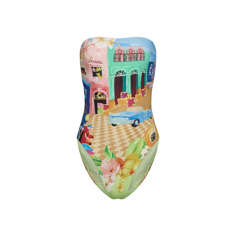 Cuba DD Bandeau One Piece Swimsuit