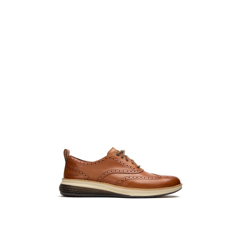 Original Grand Energy Weave Wingtip Shoes Tan