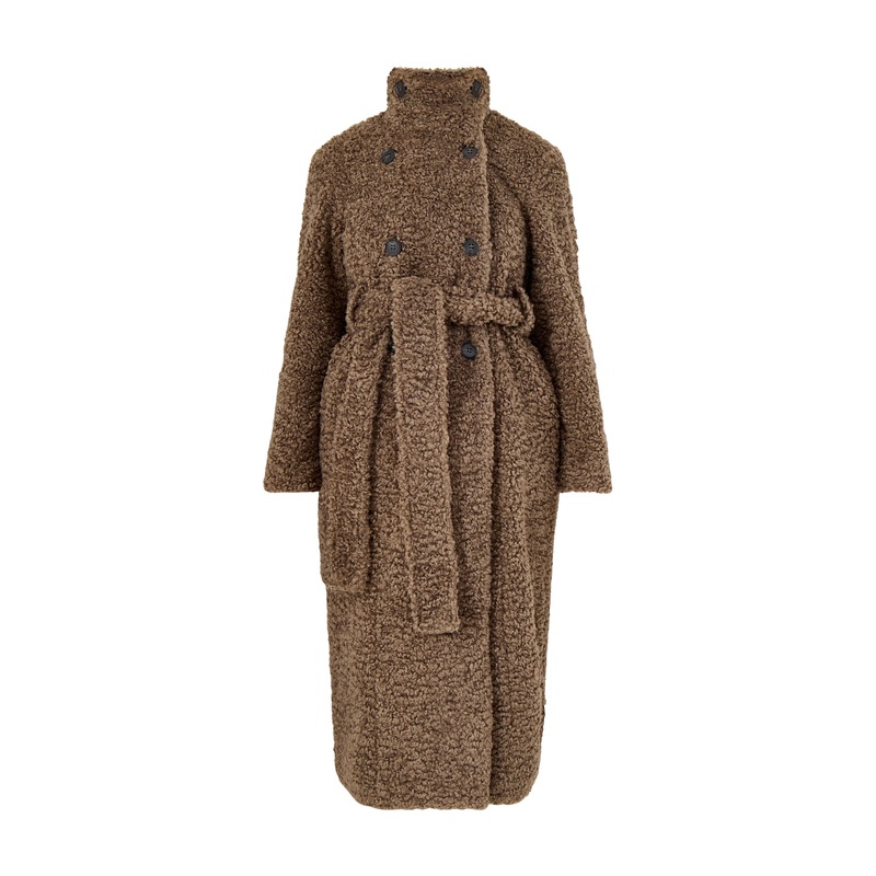 Atlas Boucl Coat Taupe