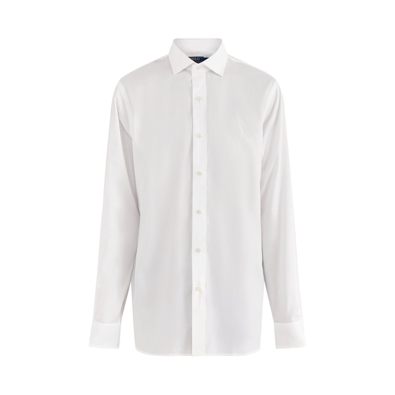 Custom Fit Textured Tonal Oxford Shirt Light Blue