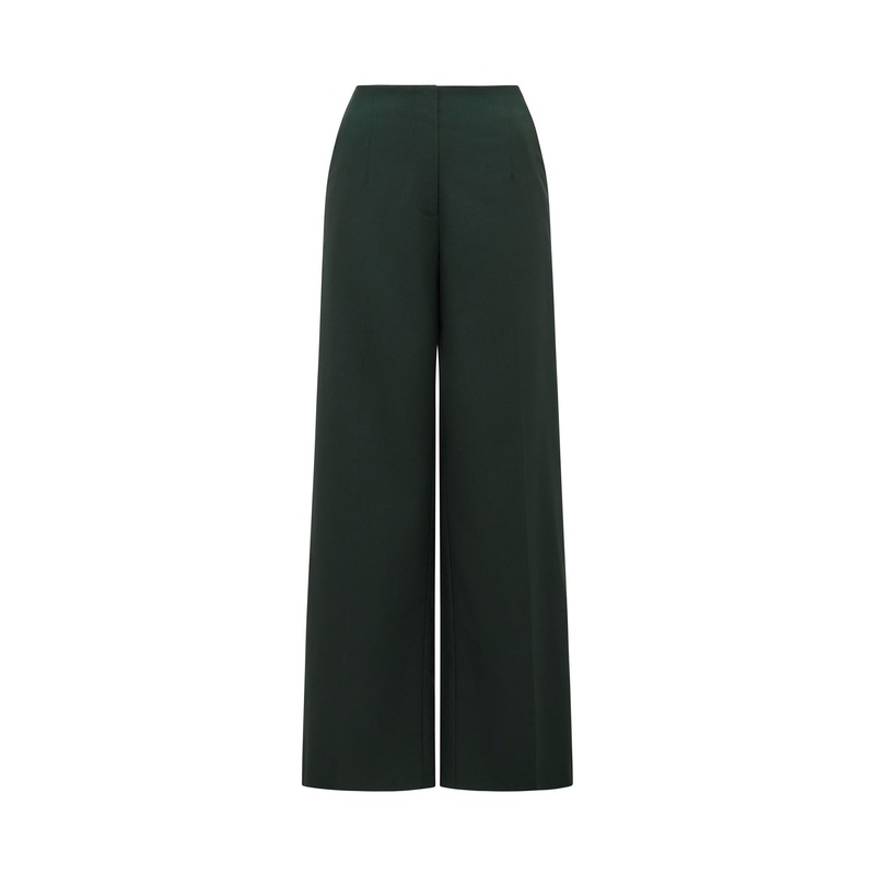 Frieda High Waist Wide Leg Pants Green