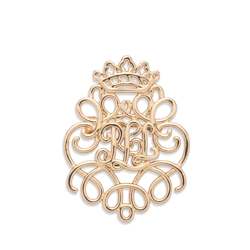 Gold Scroll Brooch Pin