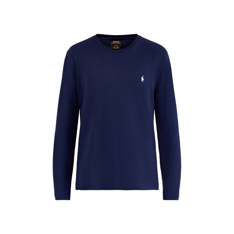 Long Sleeve Crew Sleep Top Navy