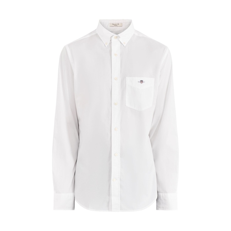 Regular Fit Poplin Shirt White
