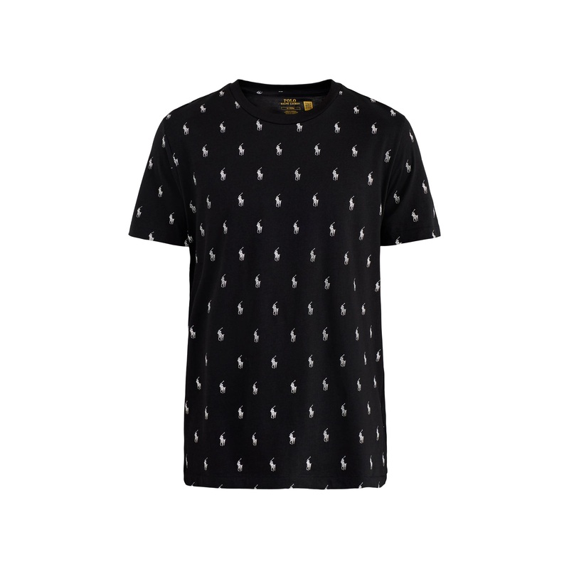 Short Sleeve Crew Sleep Top Black