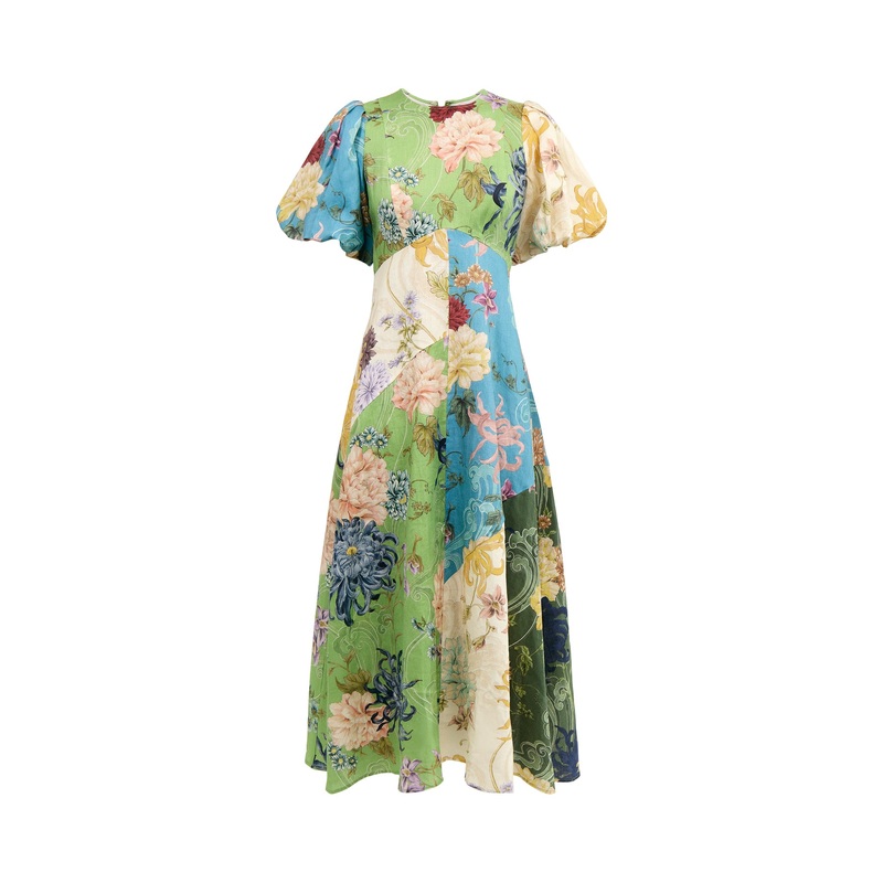 Avery Spliced Midi Dress