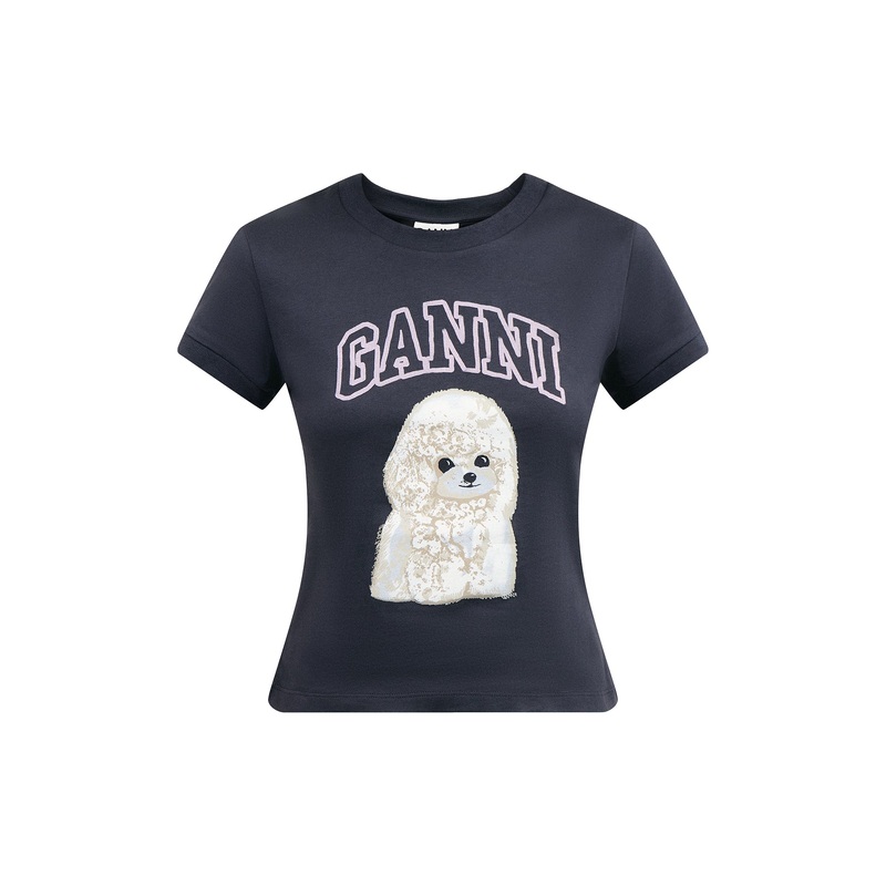 Basic Cotton Jersey Poodle Baby Fit T-shirt
