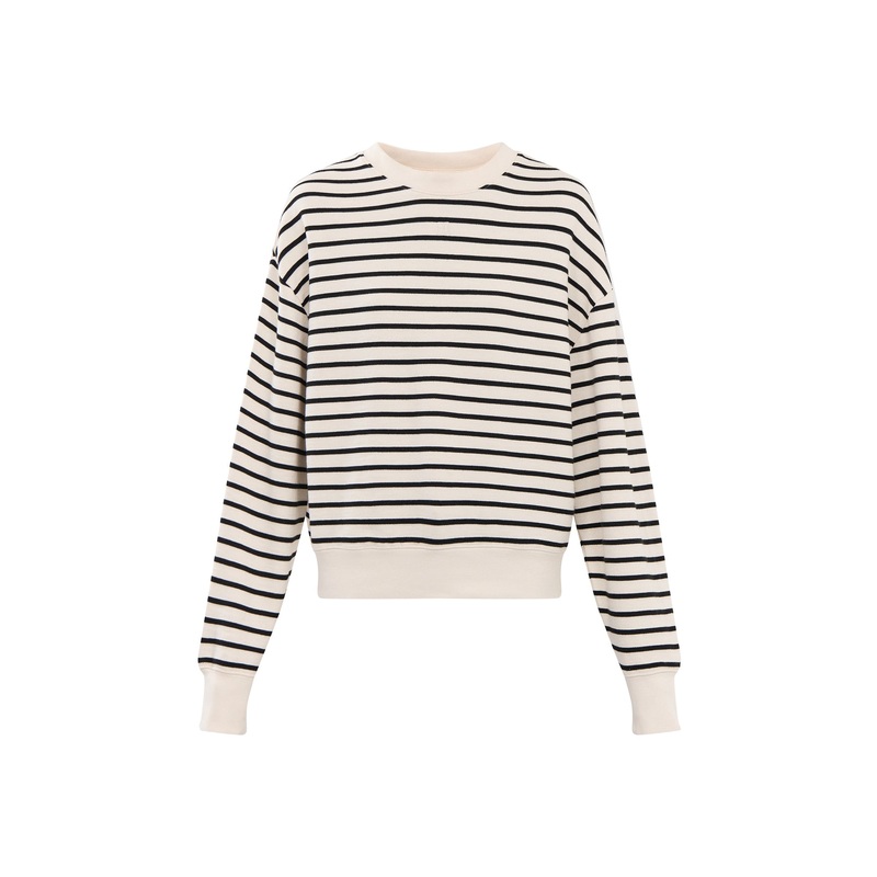 Dean Sweatshirt  Black Stripe French Terry