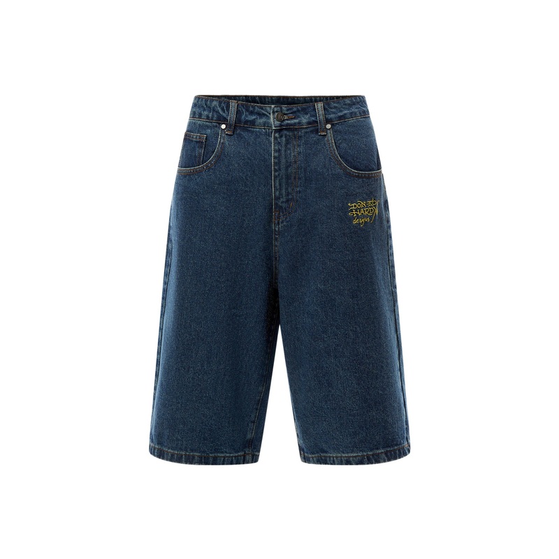 Dragon Crawl Relaxed Denim Shorts
