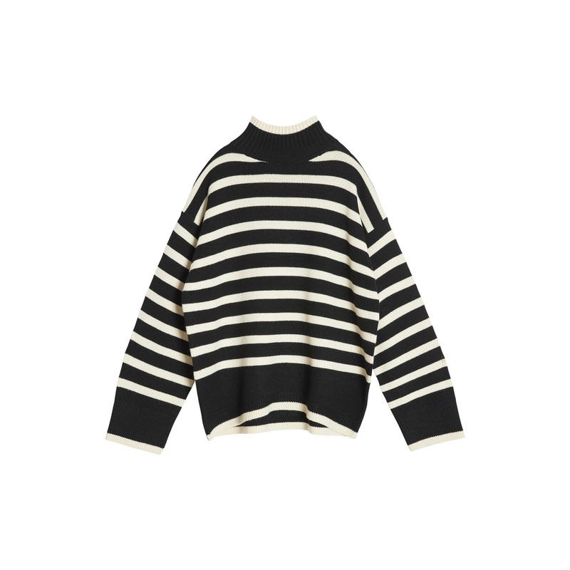 Stripe Turtle Neck