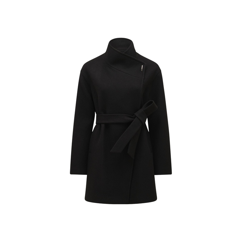 Lola Funnel Neck Wrap Coat