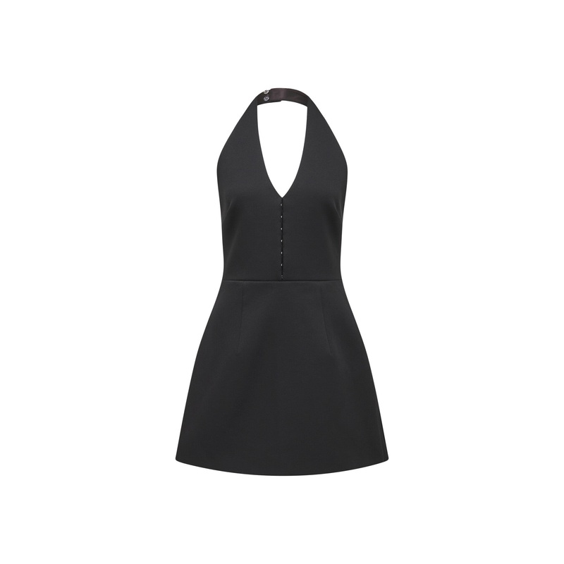 Ricki Halter Hook and Eye Mini Dress