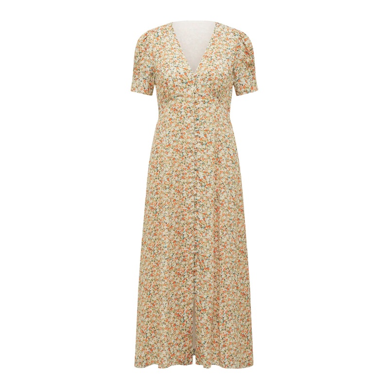 Safira Printed Midi Sun Dress