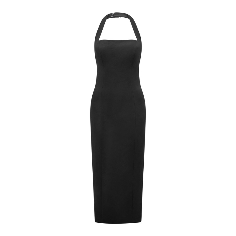 Veronica Halter Neck Bodycon Midi Dress