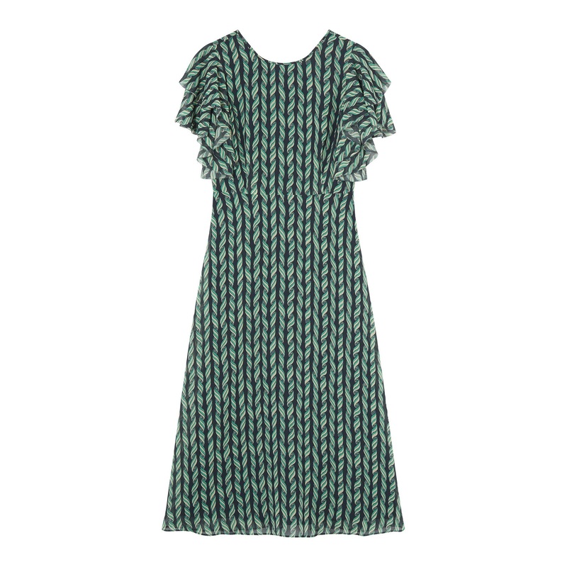 Agnes Print Georgette Dress