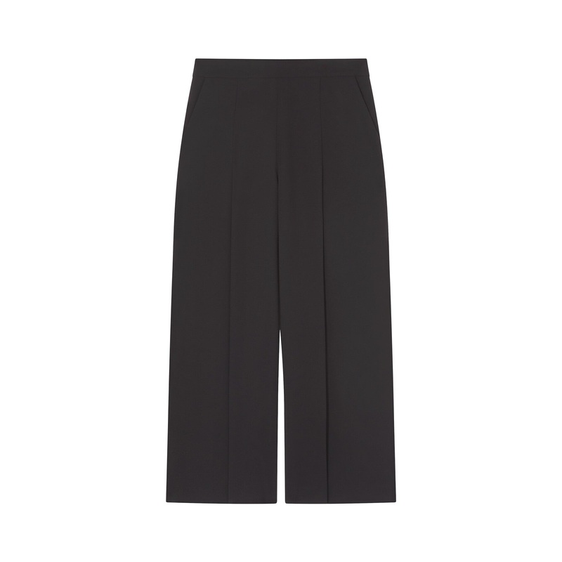 Eva Wide Crop Pleat Trouser