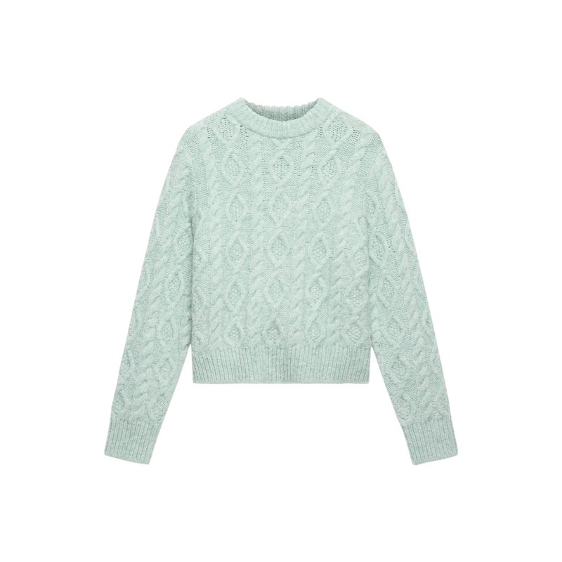 Green Cable Knit Jumper