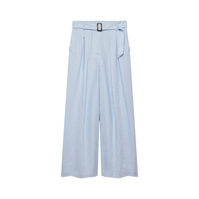 Linen Belted Trousers