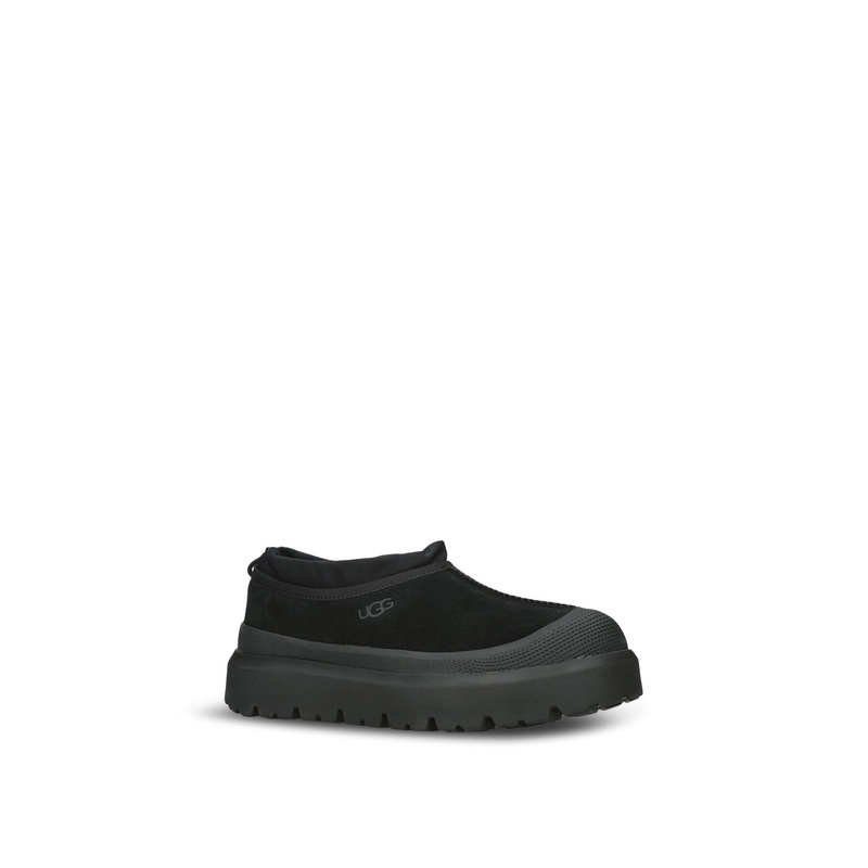 Mens Tasman Weather Suede Mules Black