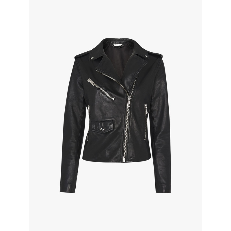 Agnes Pocket Leather Jacket
