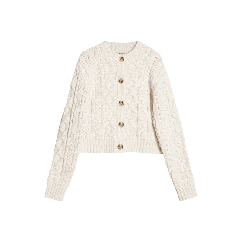 Cable Cardigan Cream
