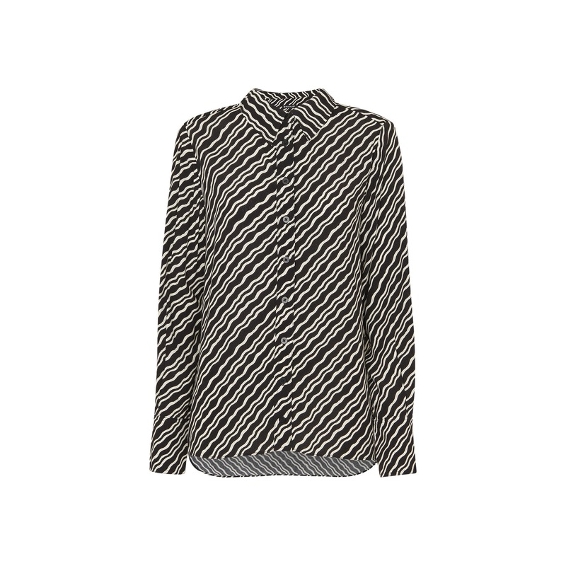 Diagonal Ripple Print Shirt