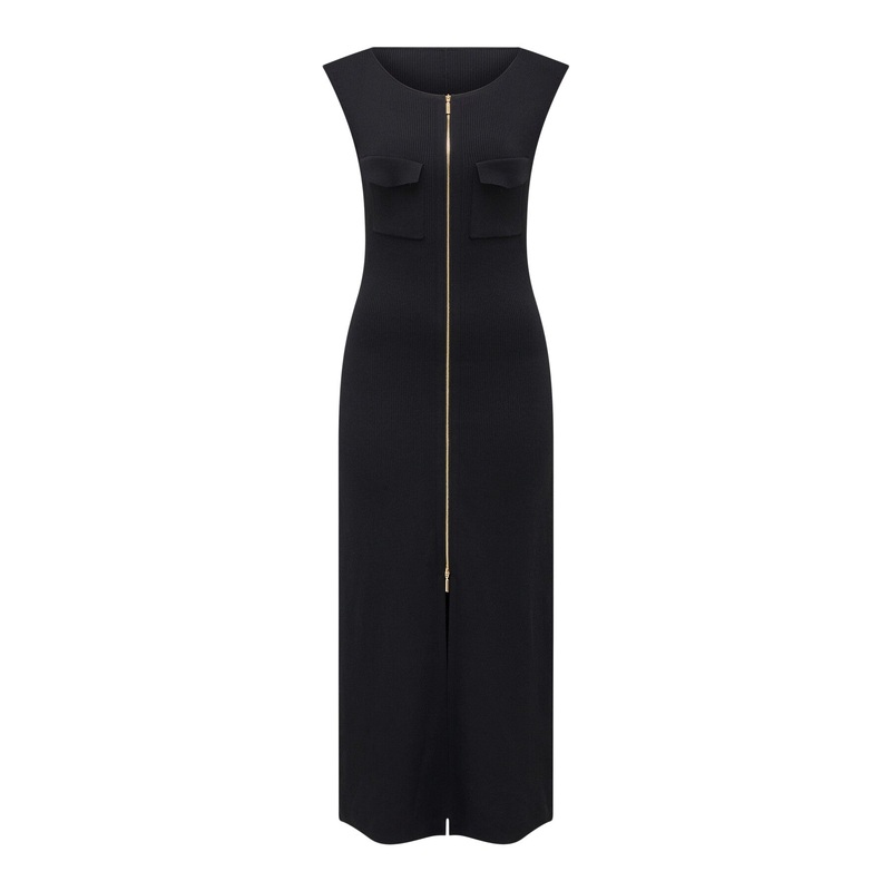 Harriet Zip Through Midi Dress