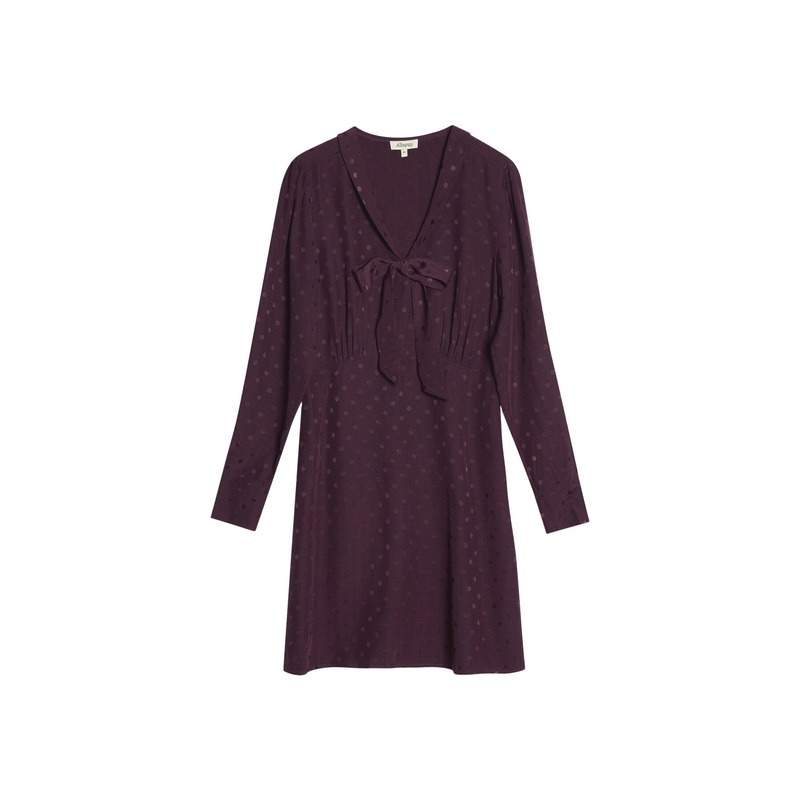 Jaquard Spot Bow Dress