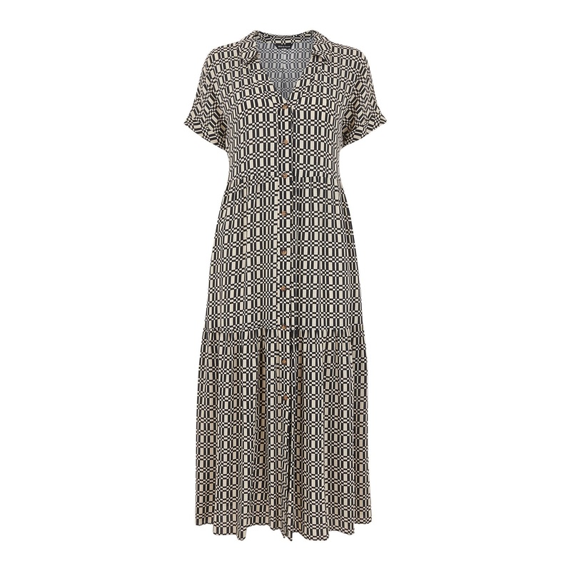 Link Check Print Dress