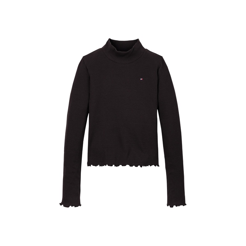 Mock Turtleneck Stripe Extra Slim Top